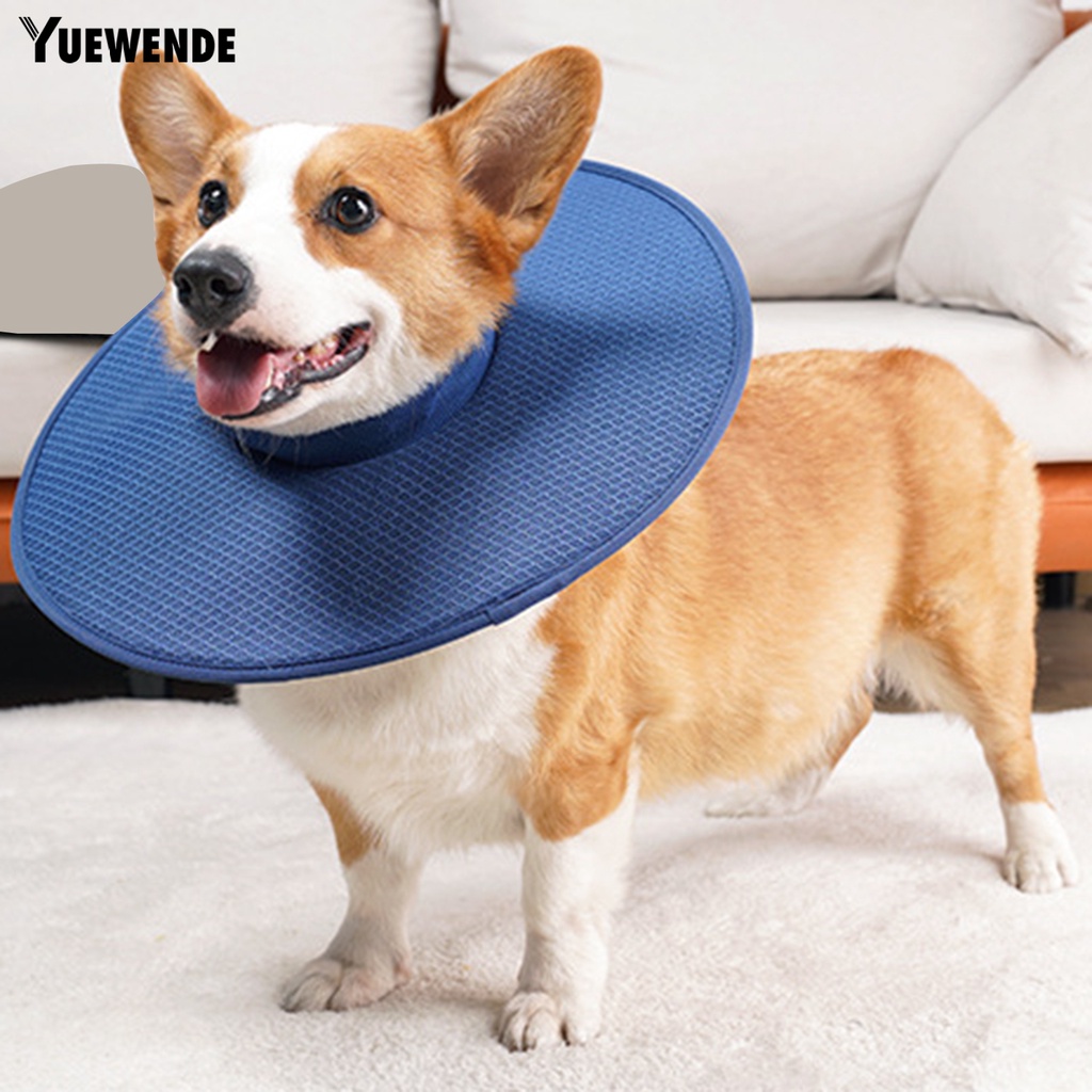 Yq.e Vòng Cổ Mềm Mại Thoải Mái Chống Cắn Thoáng Khí Có Thể Điều Chỉnh Cho Thú Cưng Sau Khi Phẫu Thuật