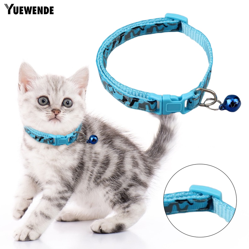 Vòng Cổ YQ.E Nhiều Màu Sắc Có Thể Điều Chỉnh Gắn Chuông Dễ Thương Cho Thú Cưng