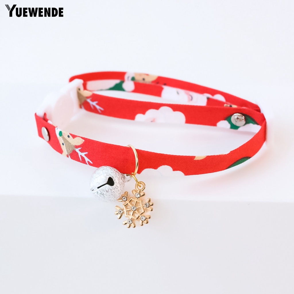 Vòng Đeo Cổ Bằng Polyester Chống Nước Chống Mài Mòn Chủ Đề Giáng Sinh Dành Cho Thú Cưng YQ.E