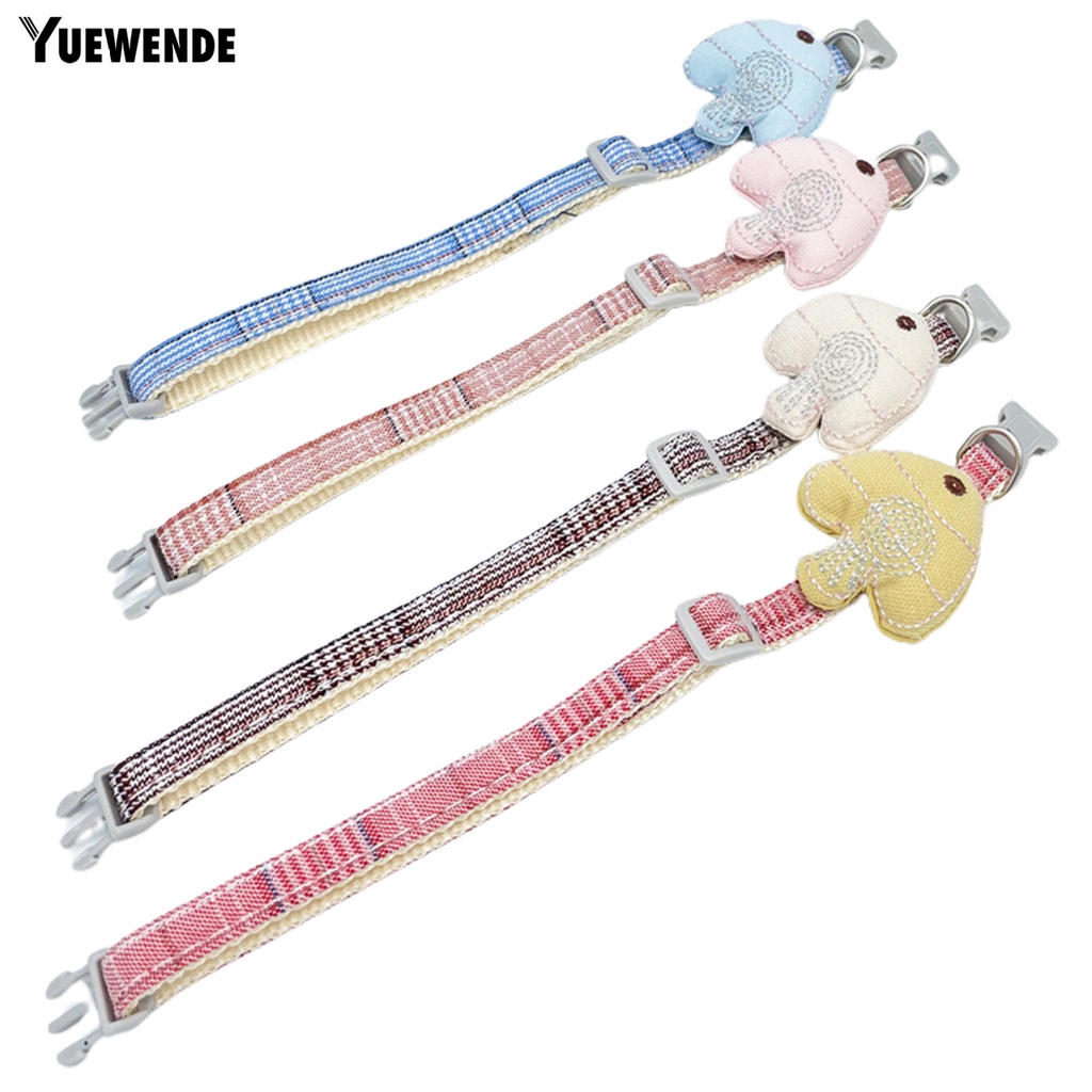 Vòng Cổ Vải Thoát Hiểm Họa Tiết Cá Hoạt Hình Dễ Thương Cho Thú Cưng