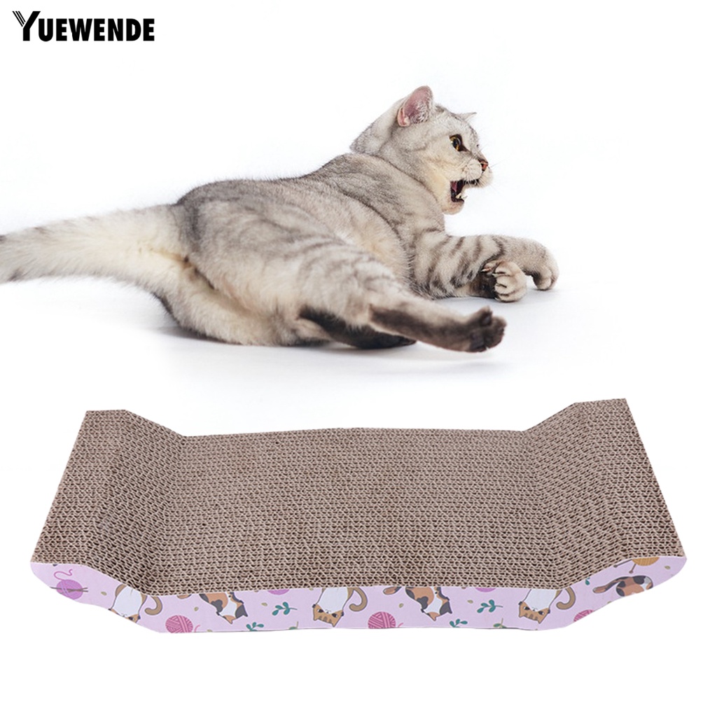 Yq.e Bảng Cào Móng Dày Dặn In Nhiều Kiểu Dáng Đáng Yêu Chống Liếm Vết Nứt Cho Mèo Cưng