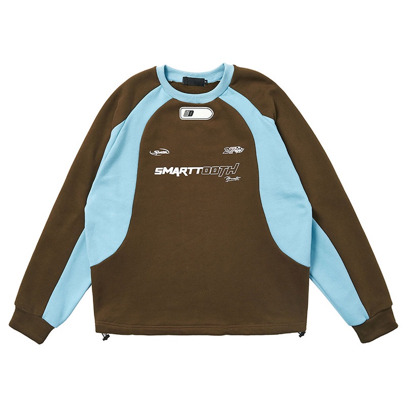 Yazhiniao Áo sweater Tay Dài Cổ Tròn In Hình Phong Cách Hàn Quốc Thời Trang Thường Ngày Cho Nam Sinh