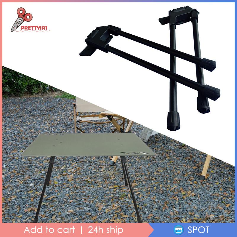 [Prettyia1] 2 Chân Bàn Nylon Gấp Được DIY Cho Bàn Cà Phê