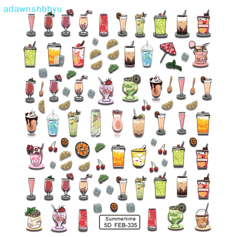 1 Tờ Miếng Dán Trang Trí Móng Tay Họa Tiết Hoa Phong Cách Bohemia