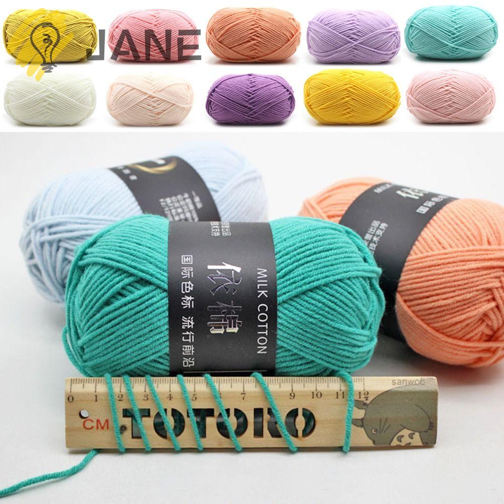 Set 2 Cuộn Len Dày Mềm Mại Màu Cầu Vồng Dùng Làm Đồ Thủ Công DIY