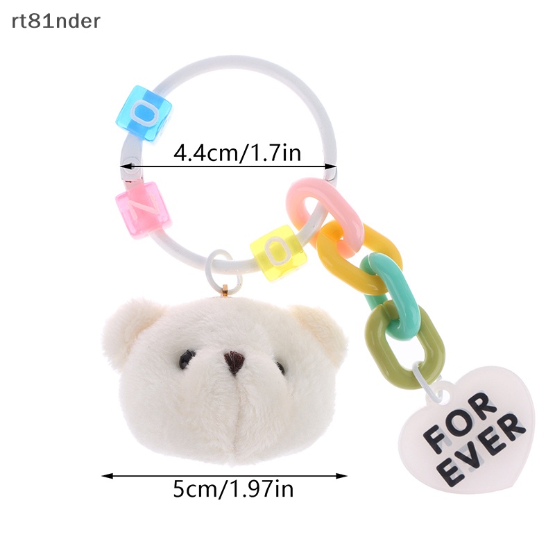 Rt Móc Chìa Khóa Hình Thỏ / Gấu Nhồi Bông Hoạt Hình Dễ Thương Trang Trí Ba Lô / Ô Tô