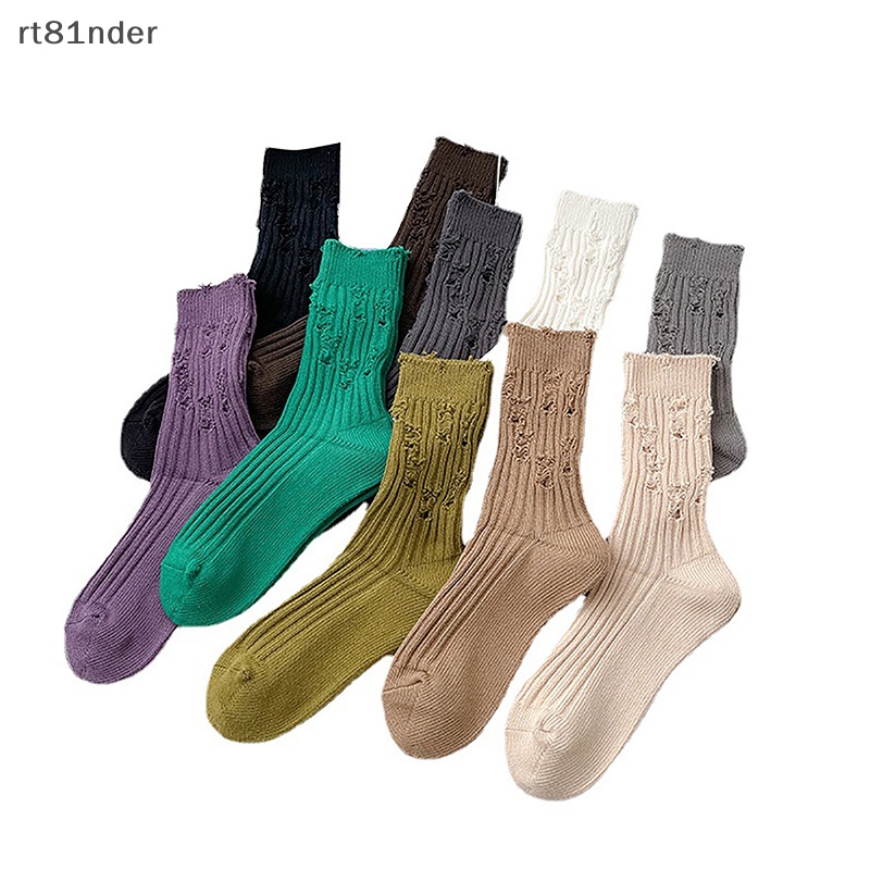 Rt Mới Vớ Dệt Kim Rách Thời Trang Harajuku Đường Phố Phá Hủy Đường Phố Cá Tính Cho Nữ n