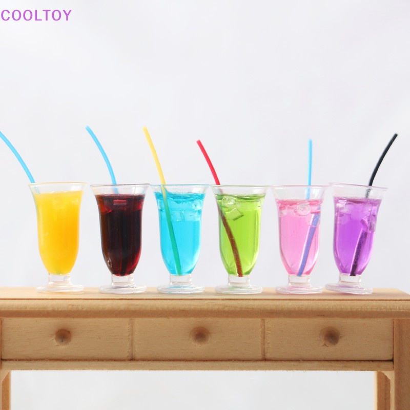 Cooltoy Mô Hình Gói Đồ Uống Cocktail Nước Ép Thu Nhỏ Trang Trí Nhà Búp Bê Shoog HOT