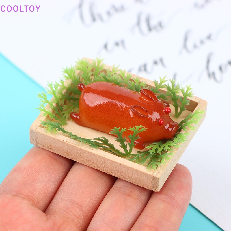 Mô Hình Khay Đựng Thức Ăn Hình Chú Heo Tỉ Lệ 1: 12 Trang Trí Nhà Búp Bê