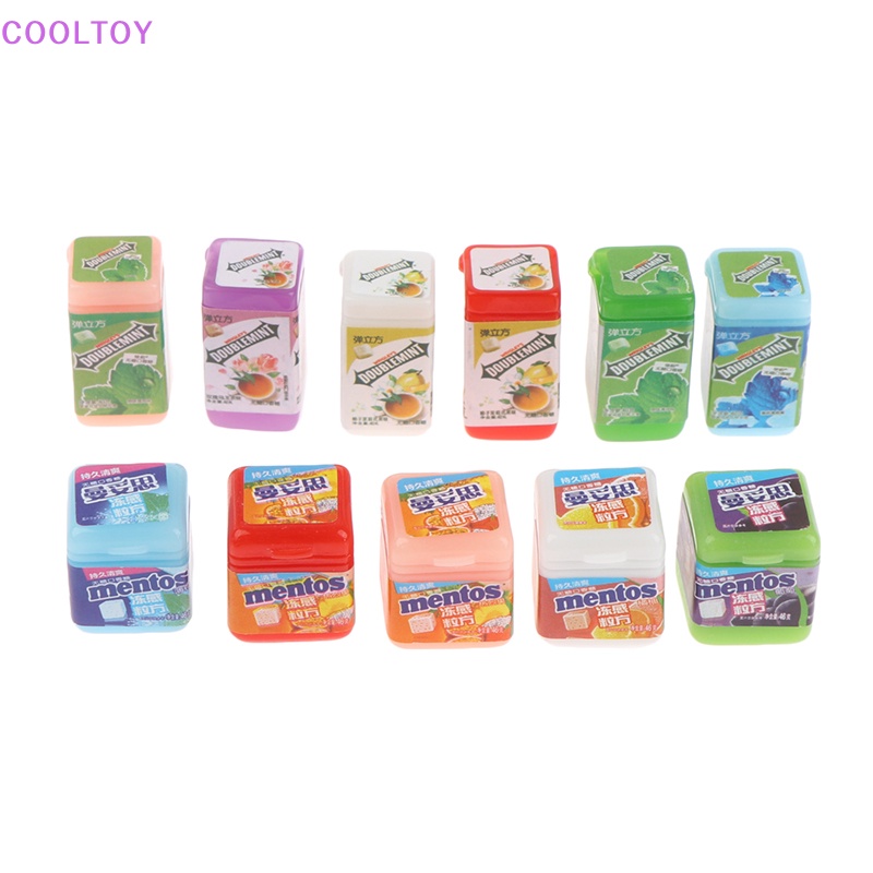 Cooltoy Bộ 5 Lọ Kẹo Cao Su Đồ Chơi Mini Trang Trí Nhà Búp Bê