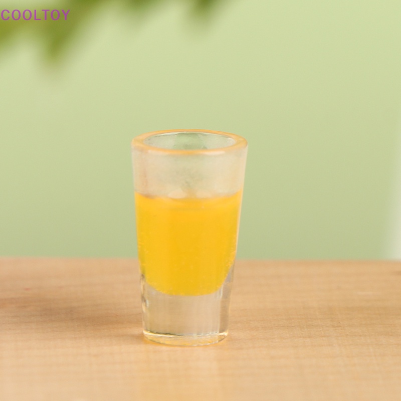 Cooltoy set 4 Món Đồ Chơi Mô Hình Đĩa Nước Ép Trái Cây Mini Trang Trí Nhà Búp Bê