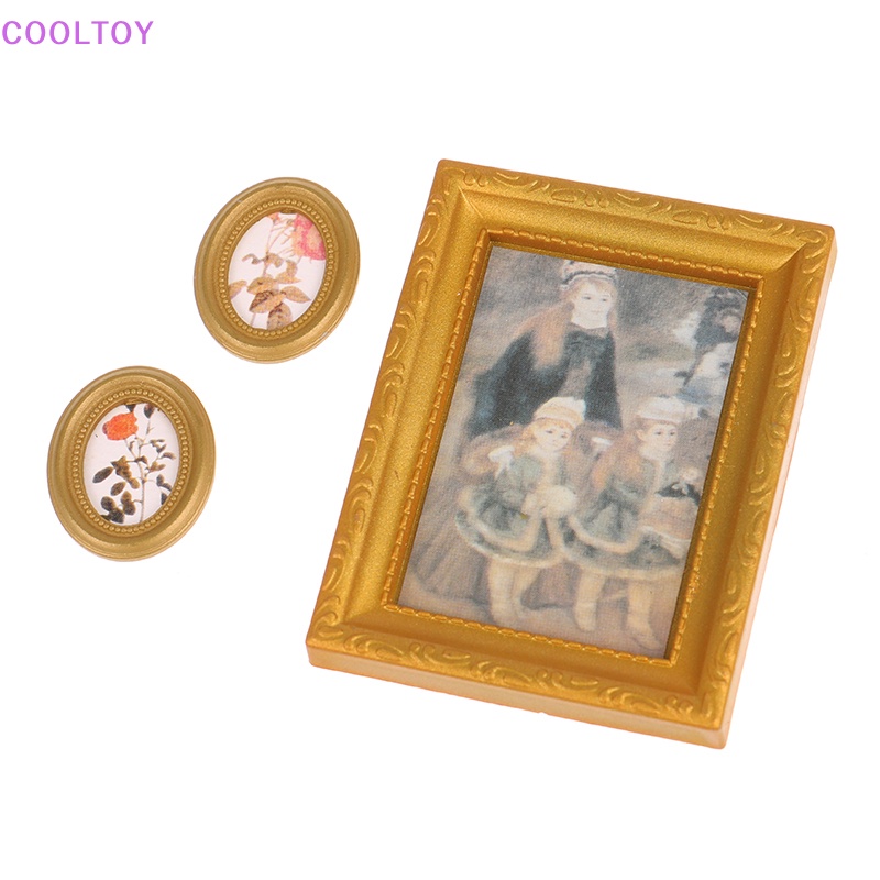 Bộ Khung Ảnh Dùng Trang Trí Nhà Búp Bê 1: 12