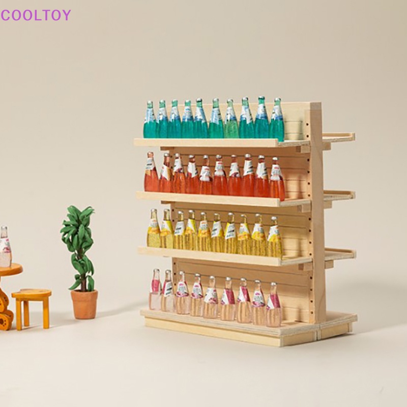 Cooltoy Kệ Gỗ Hai Mặt Mini Tỉ Lệ 1: 12 Trang Trí Nhà Búp Bê