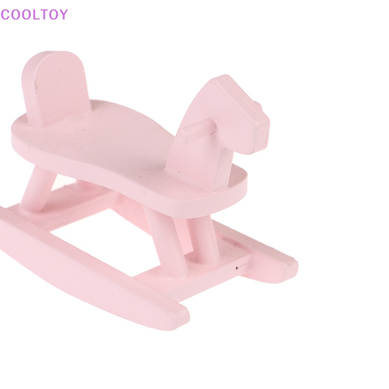 Mô Hình Ngựa Bập Bênh Trang Trí Nhà Búp Bê Tỉ Lệ 1: 12