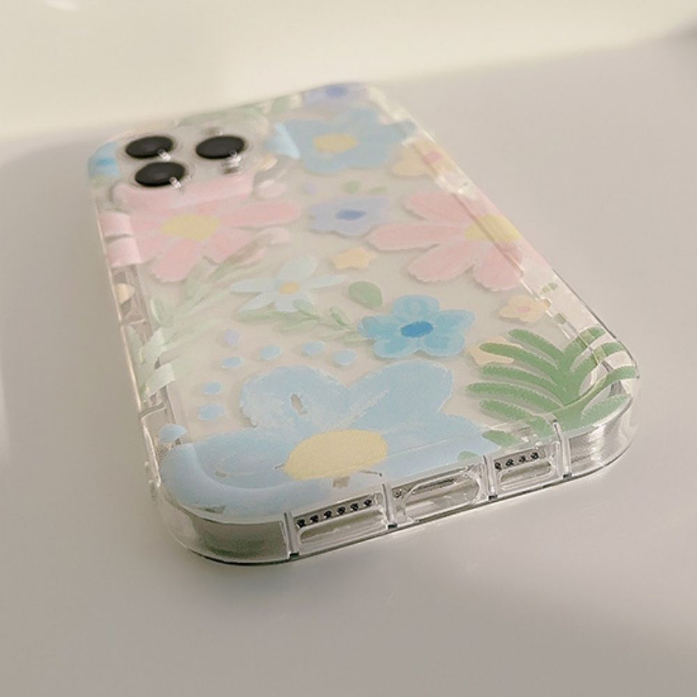 Ốp Điện Thoại TPU Mềm Trong Suốt Chống Sốc Chống Dấu Vân Tay Họa Tiết Tranh Sơn Dầu Cho IPhone 11 14 13 12 Pro Max