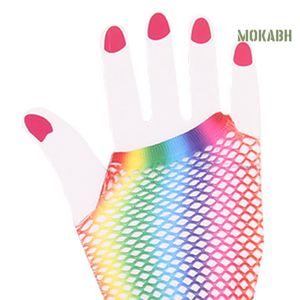 1 Đôi Găng Tay Lưới Hở Ngón Trọng Lượng Nhẹ Một Kích Thước Cho Lễ Hội