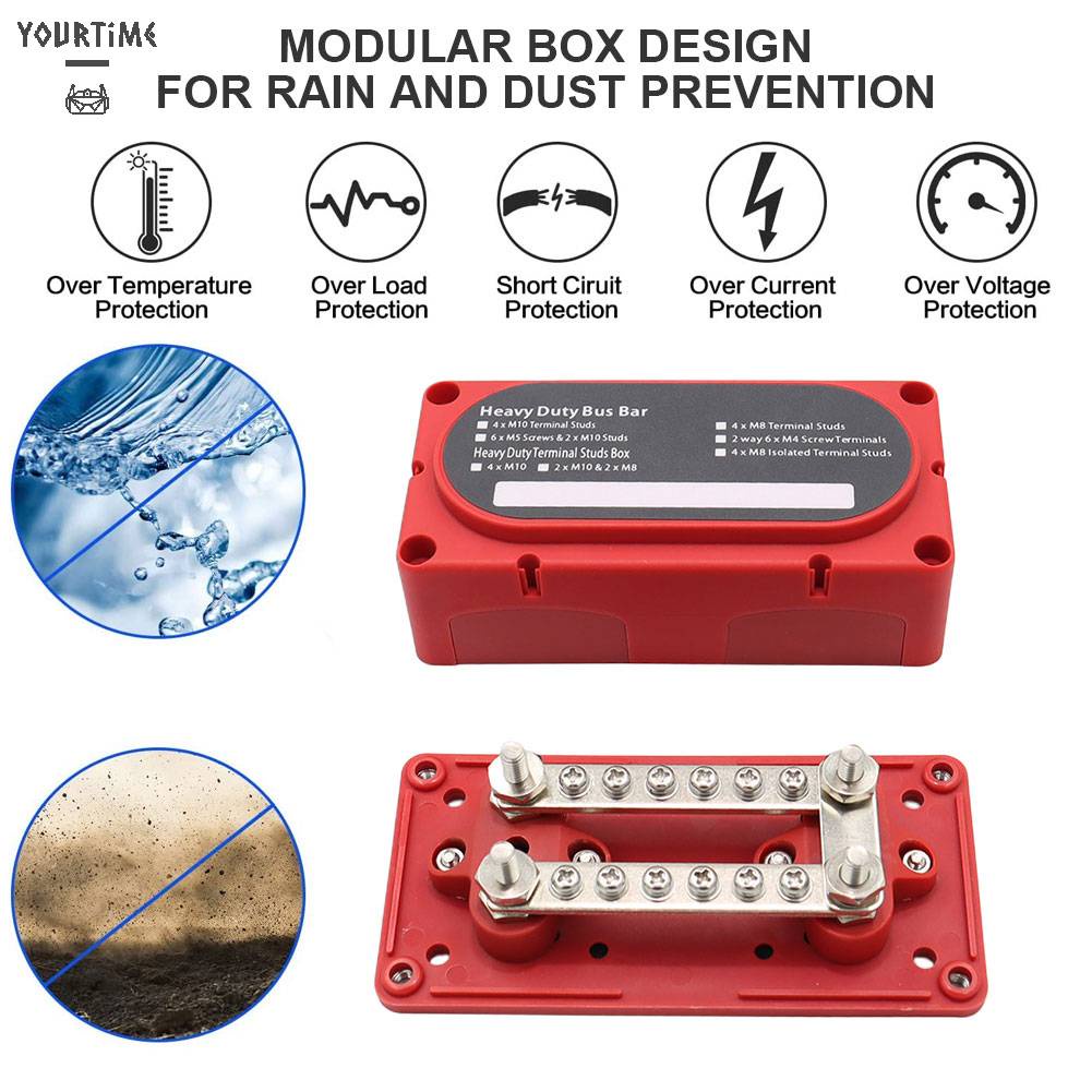 Khối Đấu Nối Đầu Cuối 300A 48V Cho Xe Hơi / Tàu Thuyền / Xe Tải