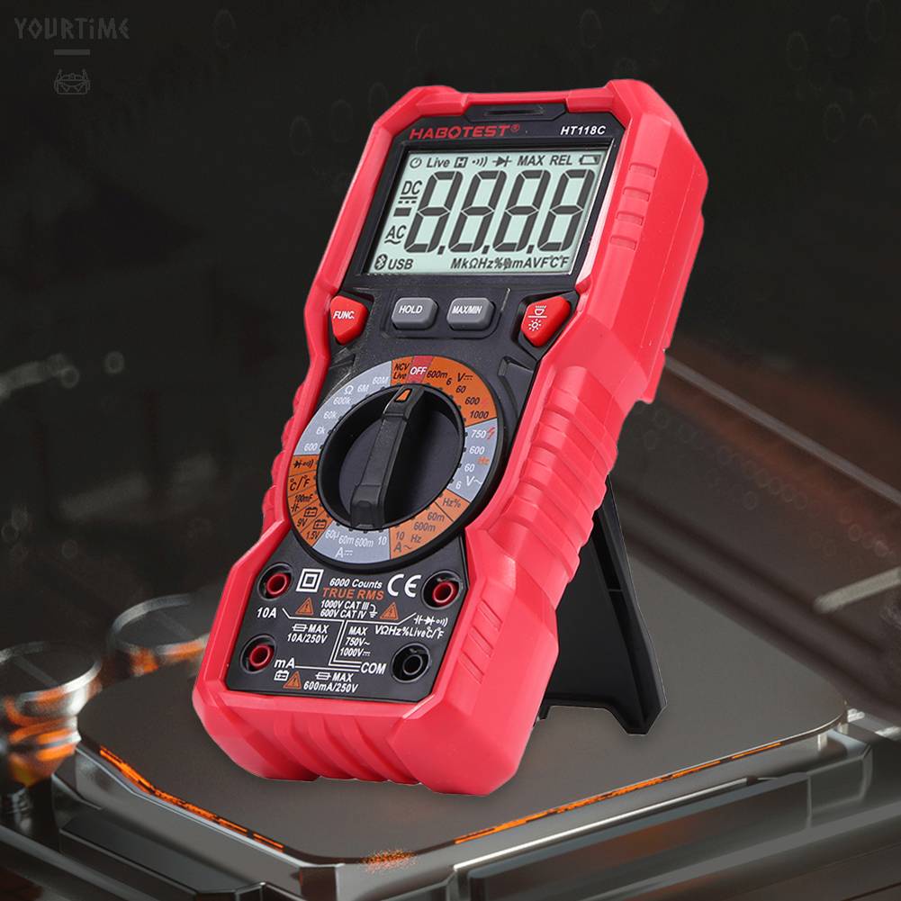 Vôn Kế DC AC Màn Hình LCD 2.7 Inch Với Chức Năng Đo NCV