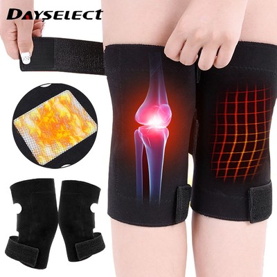 DAYSELECT 1 Cặp Đệm Đầu Gối Tự Sưởi Ấm Mát Xa Giảm Đau Điều Chỉnh Được