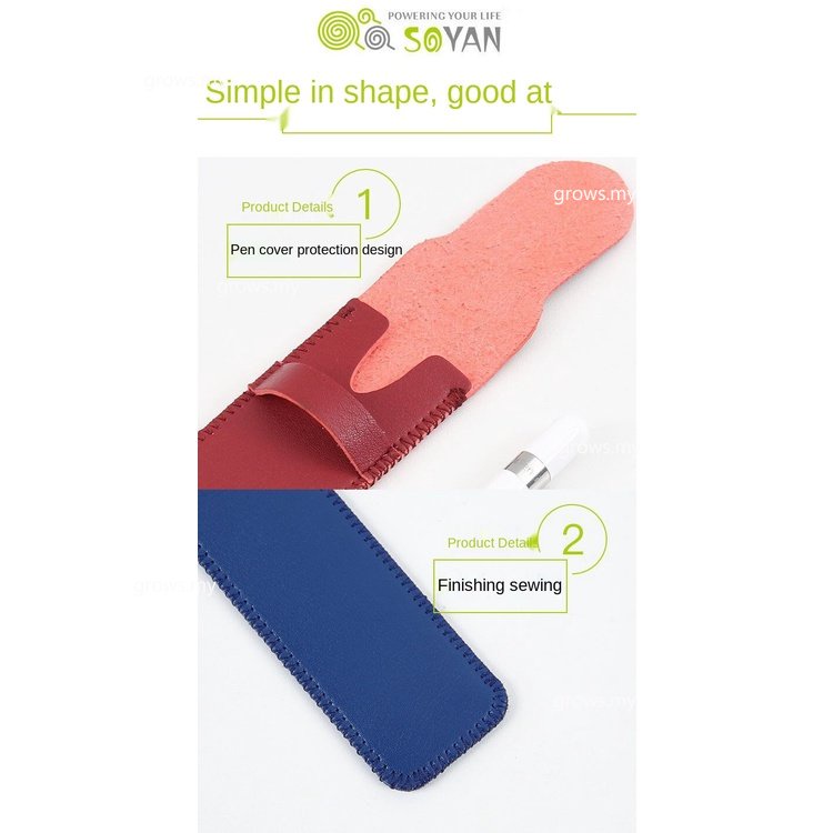 Vỏ Da Đựng Bút Cảm Ứng Apple Pencil Gen1 2 iPad Pro Trọng Lượng Nhẹ Đơn Giản