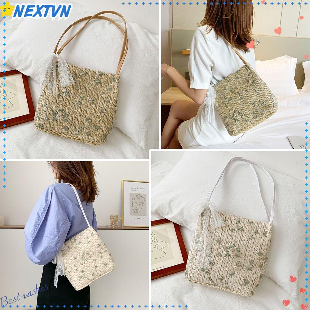 Túi Xách Đan Rơm Cỡ Lớn Thời Trang Mùa Hè Cho Nữ