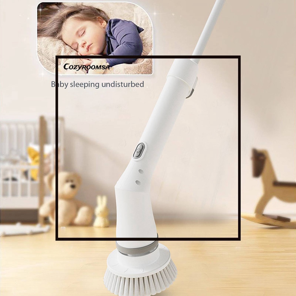 Bàn Chải Vệ Sinh Điện Tử Loại C Với 6 Đầu Thay Thế