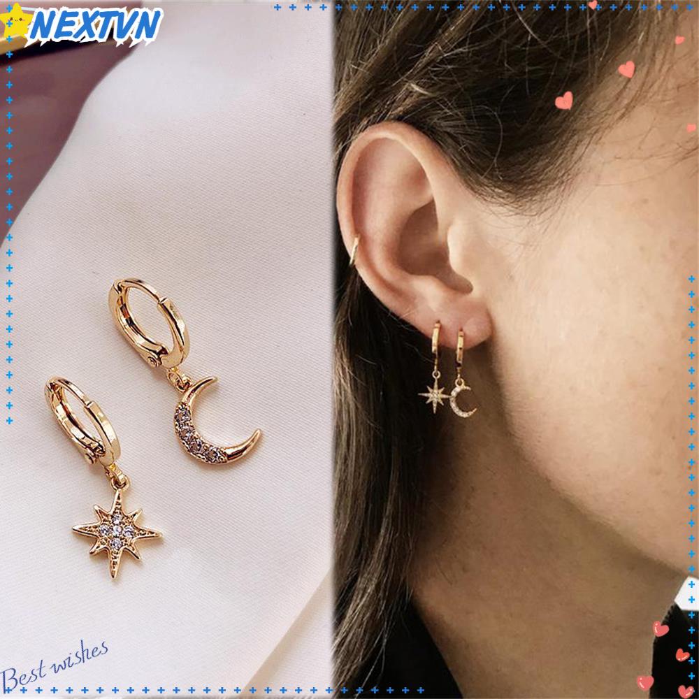 Khuyên Tai Dáng Dài Phong Cách Giáng Sinh Thời Trang Cho Nữ|Áo Kiểu Bất Đối Xứng Thời Trang Cá Tính