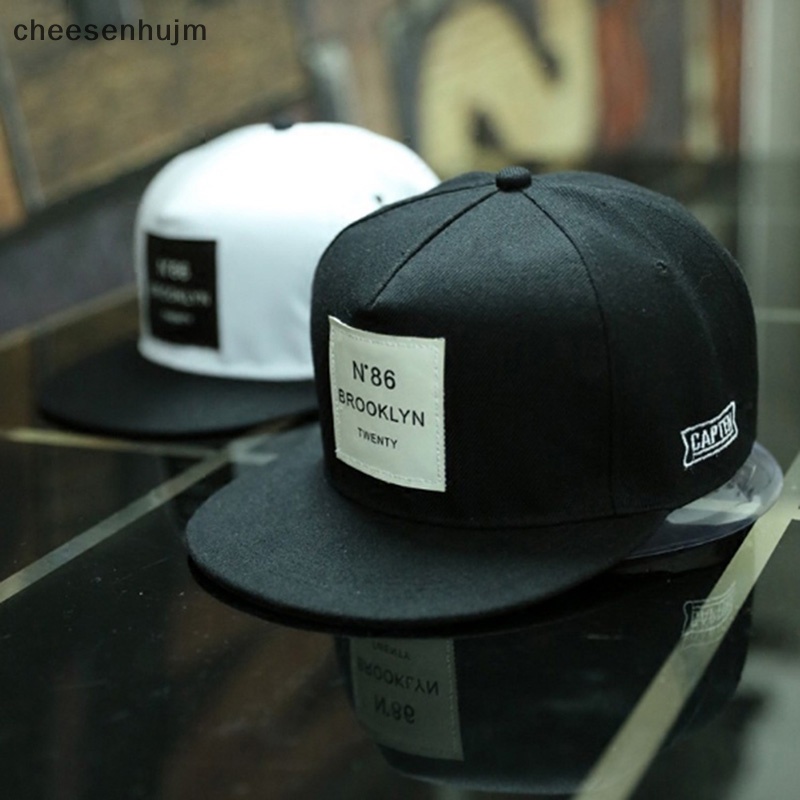 Mũ Lưỡi Trai Màu Trơn Thêu Chữ BROOKLYN Phong Cách Hiphop