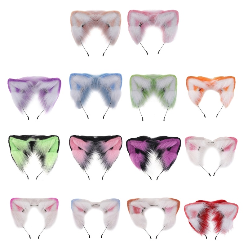 Băng Đô Tai Mèo Bông Hóa Trang Nhân Vật Anime Cho Nữ