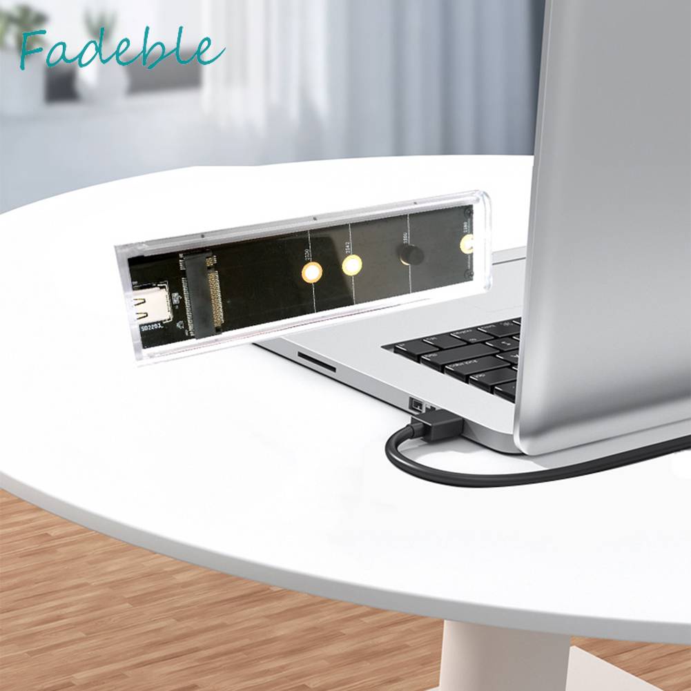 Ổ Đĩa Cứng M.2 Trong Suốt Cổng USB C 3.1 10Gbps Cho Laptop