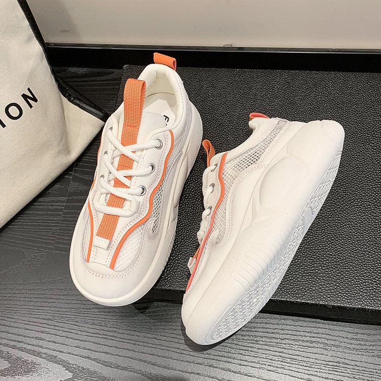 Giày Thể Thao Da Mềm Thoáng Khí Phong Cách Hàn Quốc Cho Nữ