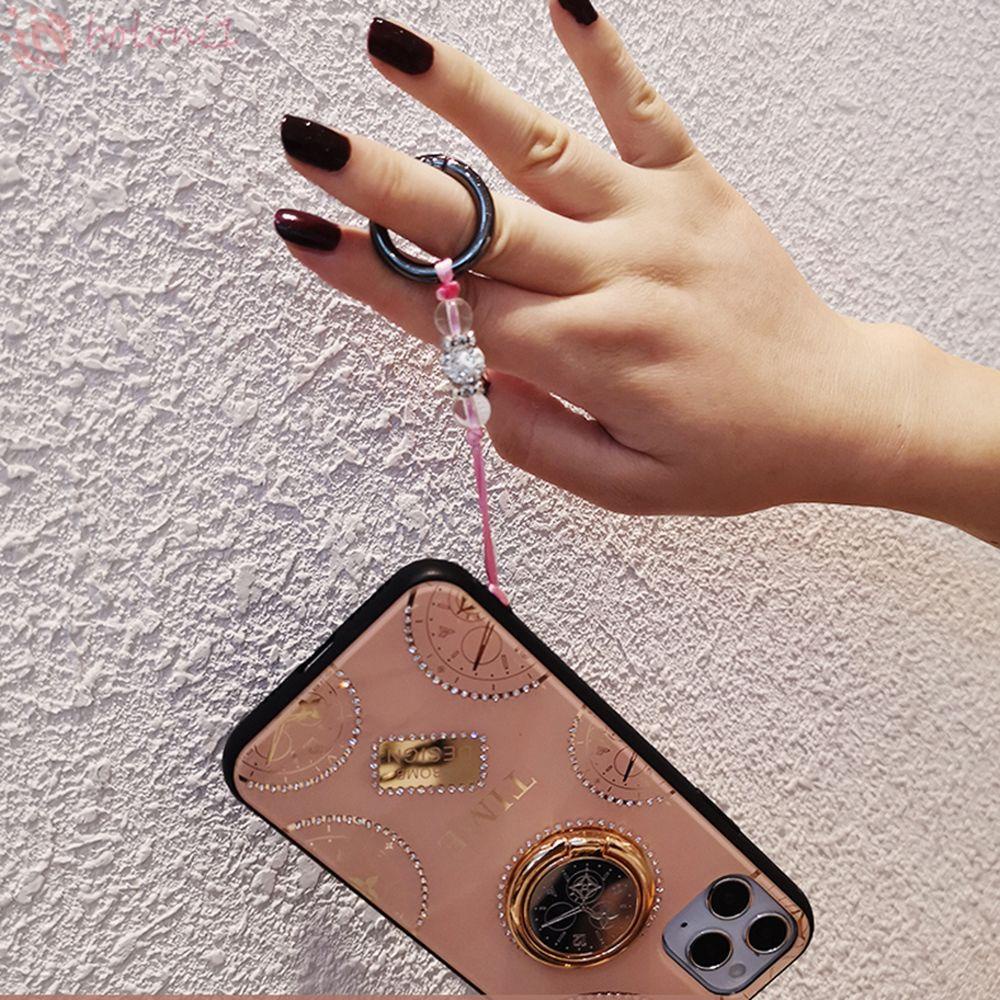 Dây Đeo Điện Thoại Dạng Chuỗi Hạt Nhiều Màu Chống Thất Lạc Tiện Dụng