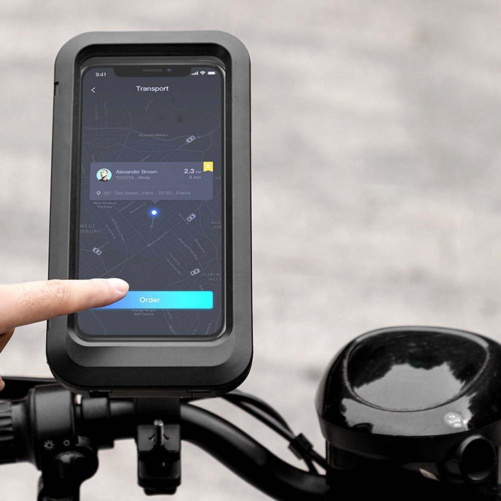 Ốp Điện Thoại Gắn Tay Lái Xe Đạp / Mô Tô Kích Thước 22-32mm