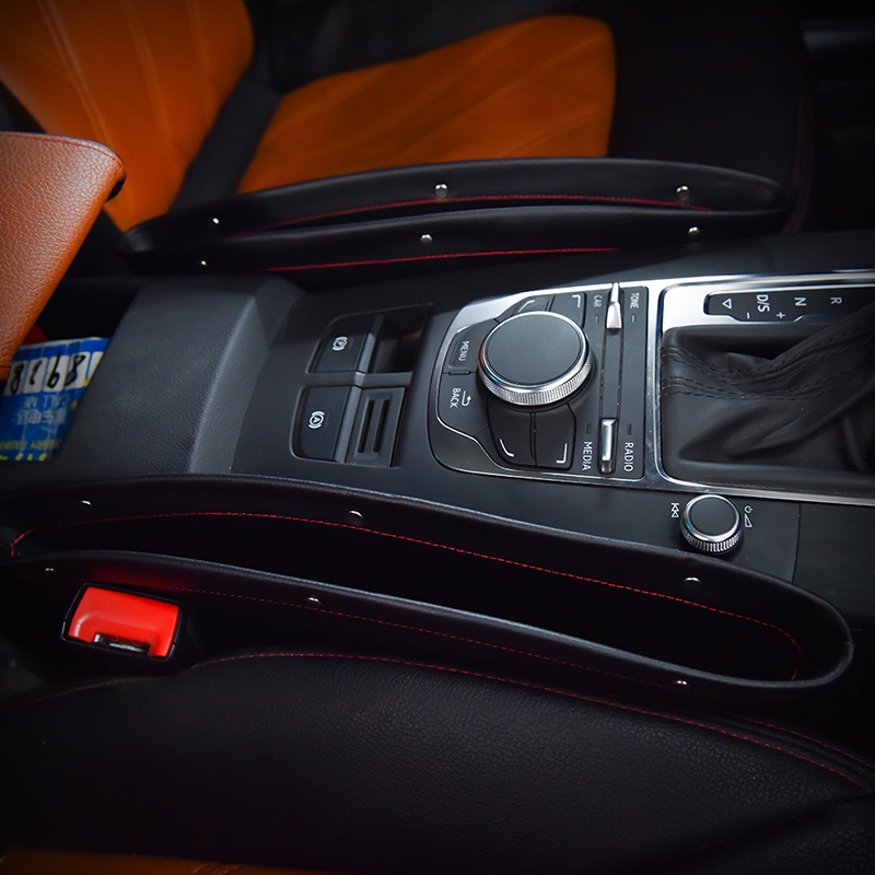 1 Túi Da PU Đựng Điện Thoại / Thẻ / Chìa Khóa / Khe Hở Ghế Ngồi Xe Hơi Tiện Dụng