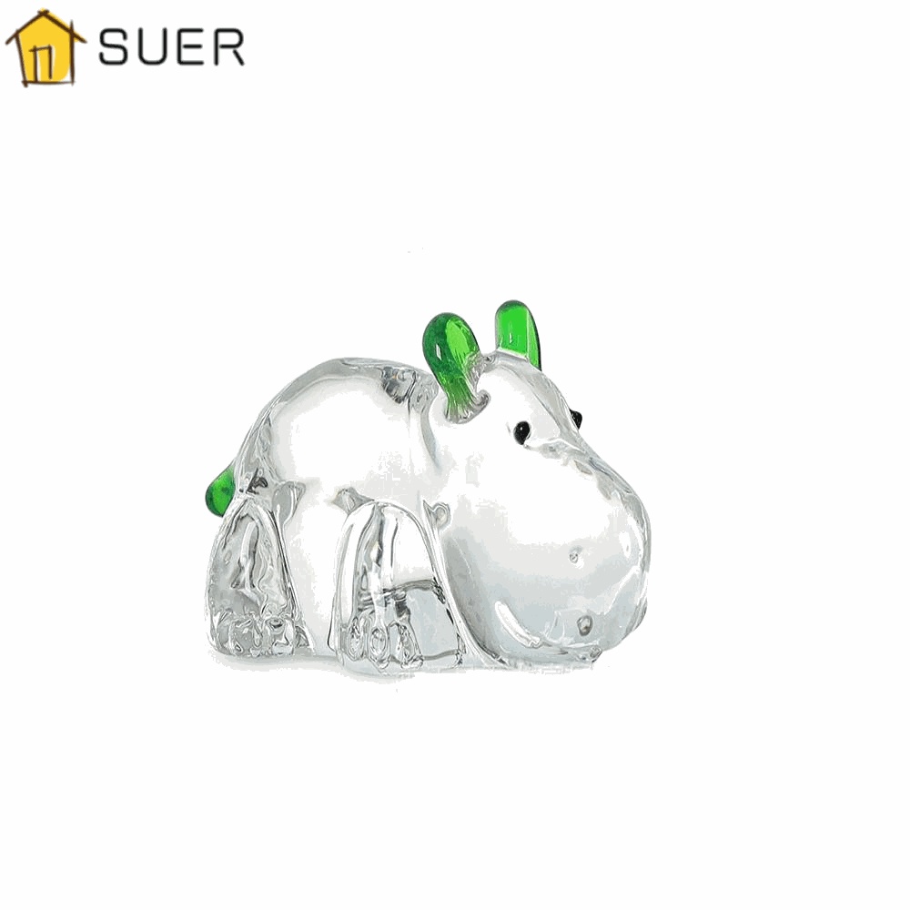 1 Bức Tượng Hippopotamus Nghệ Thuật Bằng Kính Dùng Để Sưu Tầm