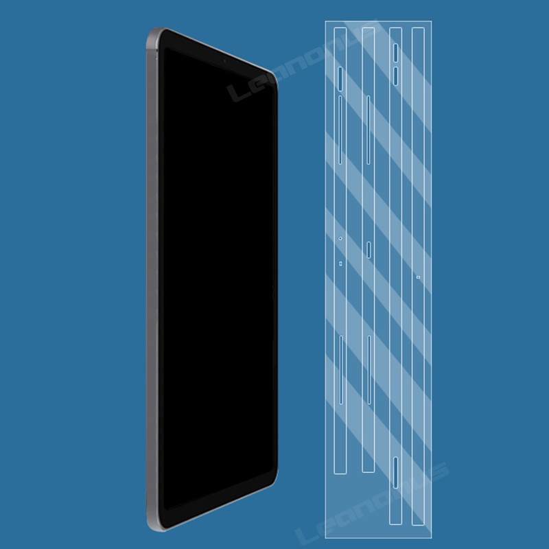 Da Decal Trong Suốt Tương Thích Cho iPad Pro 2022 2021 2020 2018 Air 4 5 Mini 6 Mặt Bảo Vệ Da 3M Quấn viền Phim Khung Miếng Dán