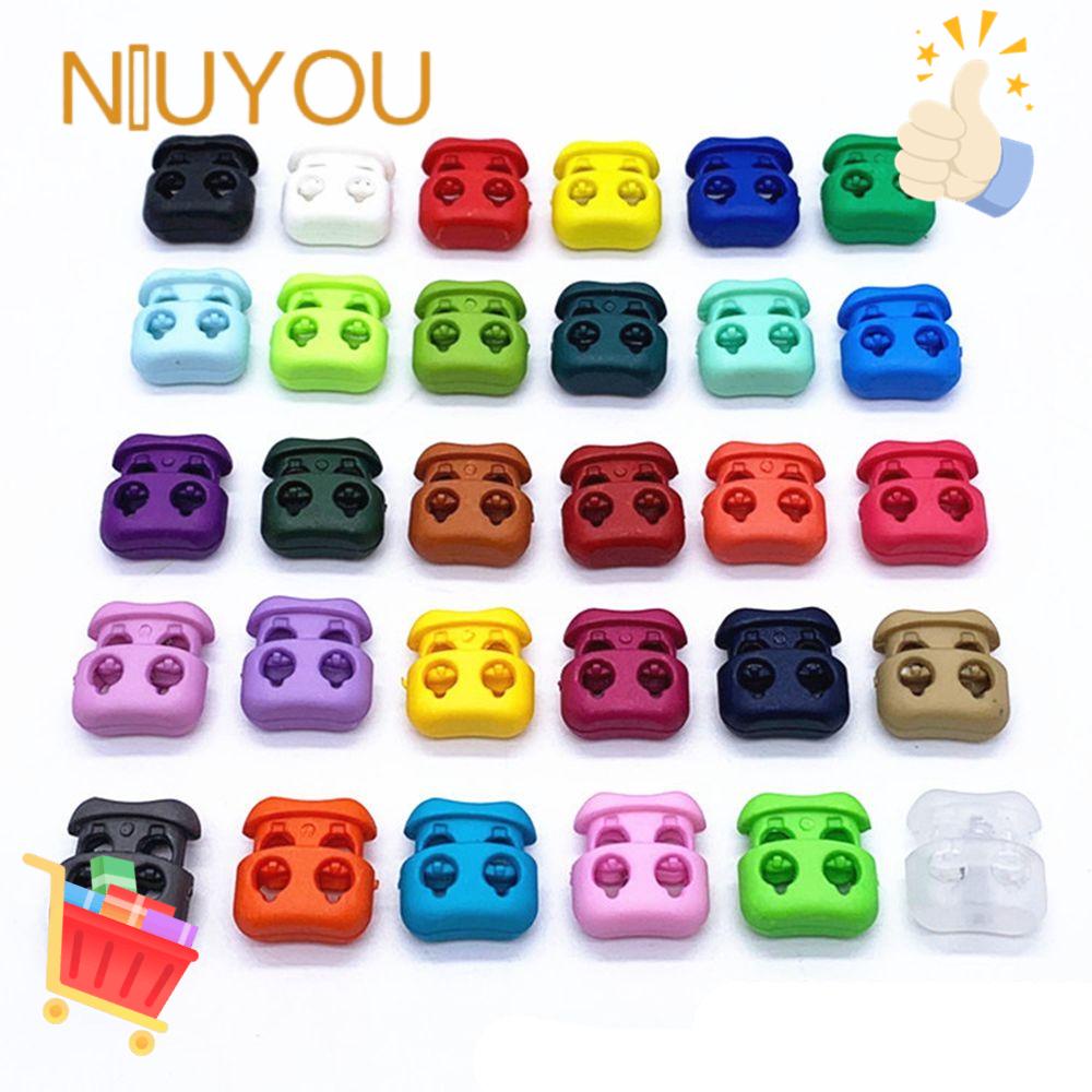 Set 20 Nút Chặn Dây Giày 4mm Chất Lượng Cao Nhiều Màu Sắc