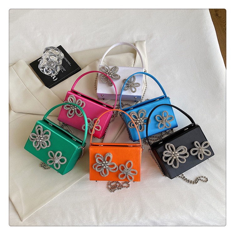 Túi Xách Đeo Chéo Hình Hộp Hoa Phong Cách Mới 2023 Cho Nữ