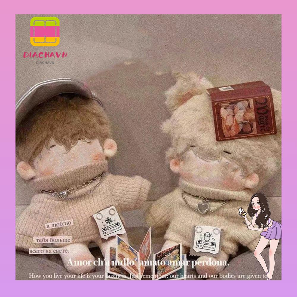 Búp Bê Nhồi Bông Cotton Cổ Cao 20cm Dùng Làm Đạo Cụ Chụp Ảnh