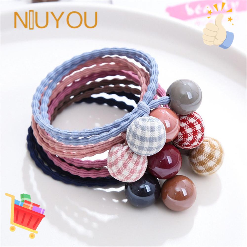 Dây Cột Tóc Đính Bóng Lông Cho Nữ