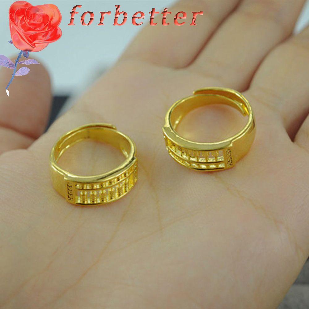 Nhẫn Đeo Ngón Tay Đếm Hạt Tinh Tế Làm Quà Tặng|Nhẫn Hở Bằng Thép Không Gỉ Màu Sắc Chất Lượng Cao