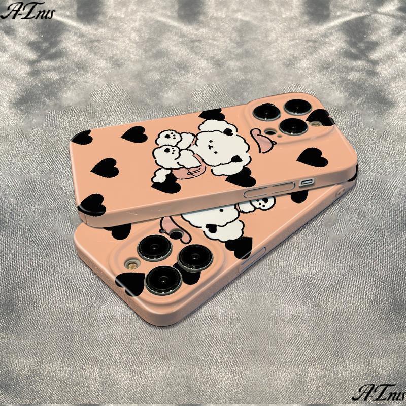 Ốp Điện Thoại Dẻo Họa Tiết Chú Chó Dễ Thương Chống Sốc Cho iPhone12max 13 Phong Cách Đơn Giản 7814pro 11 0QPF