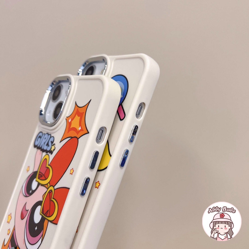 Ốp Điện Thoại TPU Mềm Bóng Chống Bụi Bẩn In Hoạt Hình Powerpuff Girls Cho IPhone 14 Pro Max 11 12 Pro Max X XS 7Plus