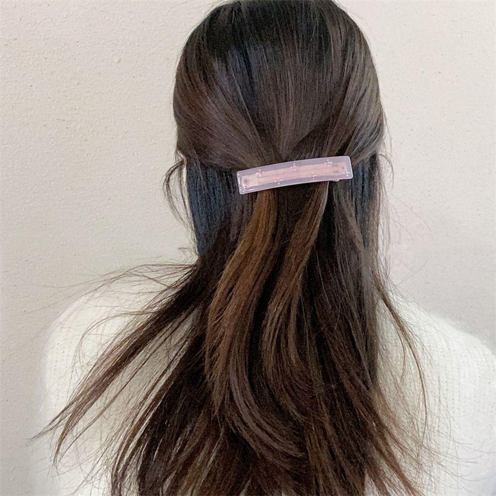 Kẹp Tóc Hình Ngôi Sao / Chữ Nhật Ngọt Ngào Sáng Tạo|Kẹp Lò Xo Hình Học Độc Đáo Cho Nữ