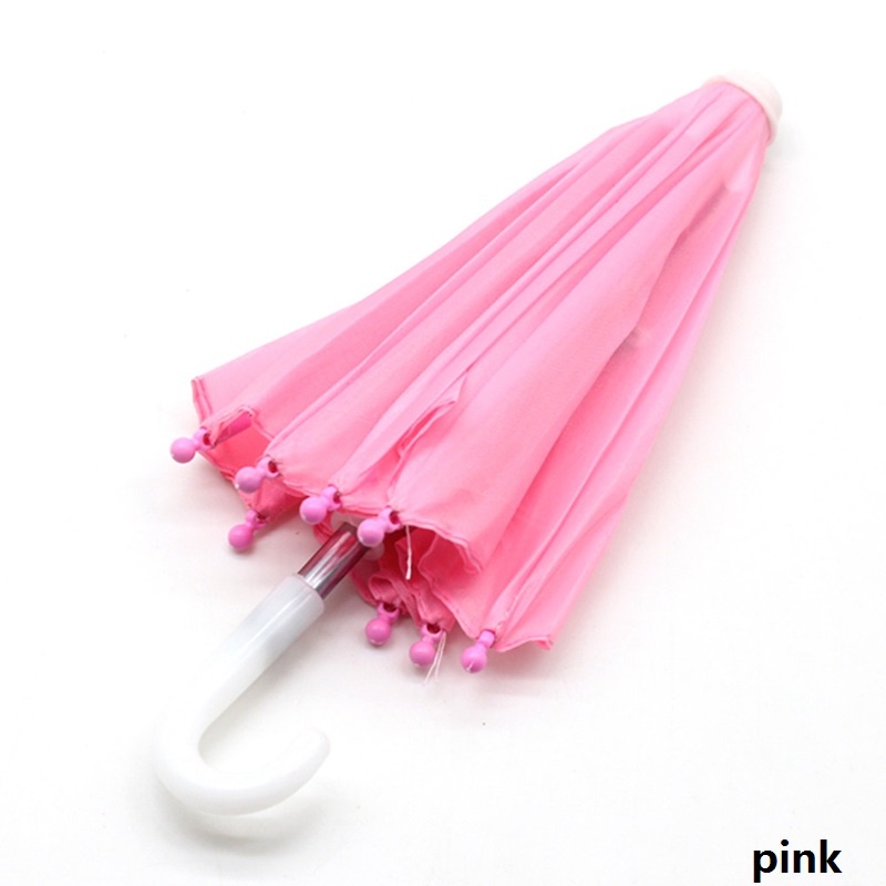 Dù Đồ Chơi Mini Màu Trơn Họa Tiết Hoạt Hình Dành Cho Búp Bê 18inch