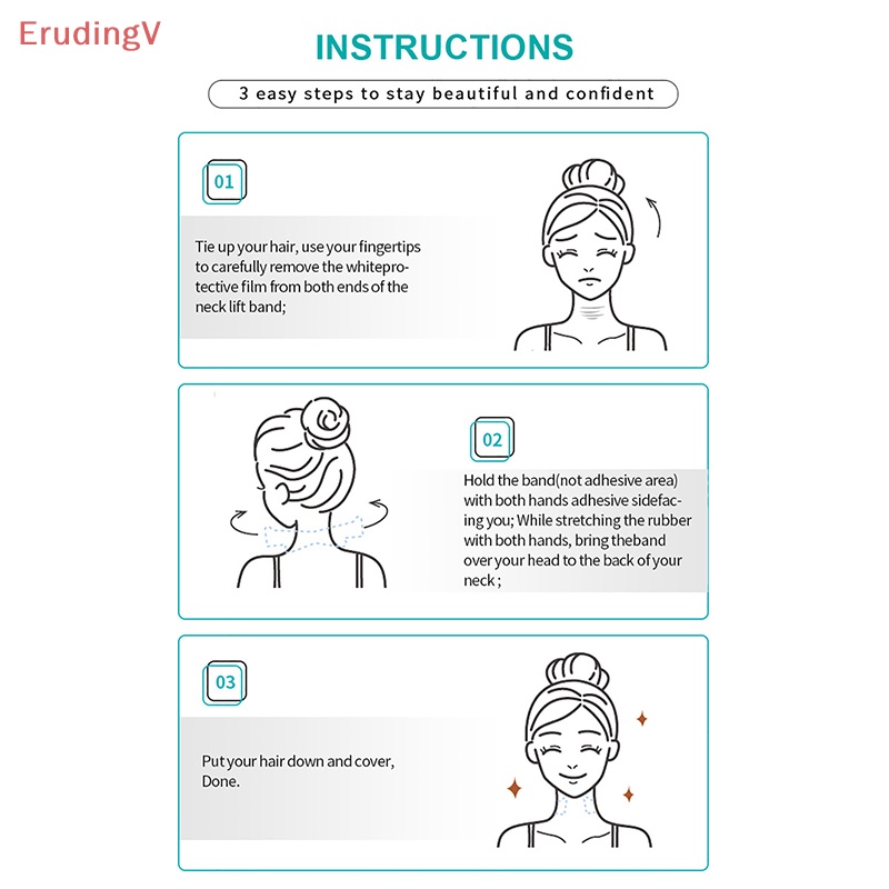 Set 20 Miếng Dán Nâng Cổ Vô Hình Giúp Loại Bỏ Nếp Nhăn