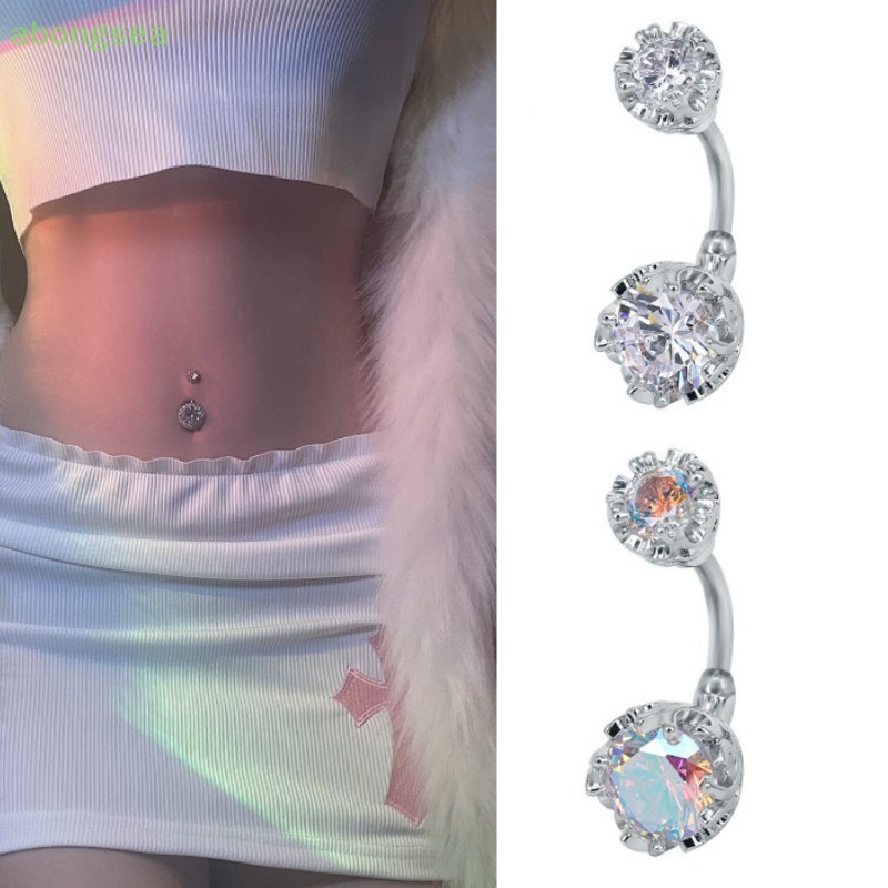 Khuyên Rốn Đính Đá Zircon Trang Sức Múa Belly Dance Cho Nữ