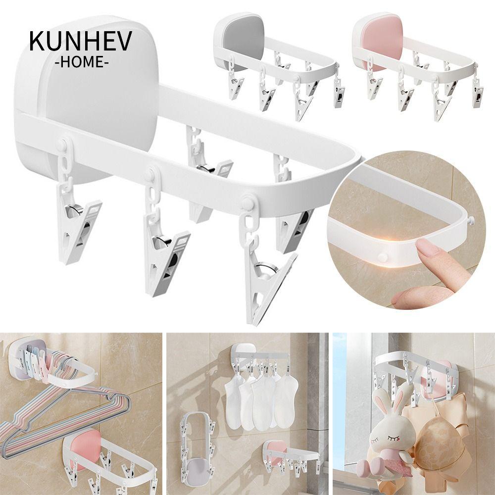 KUNHEV Móc Treo Quần Áo Có Thể Gấp Gọn Tiện Dụng