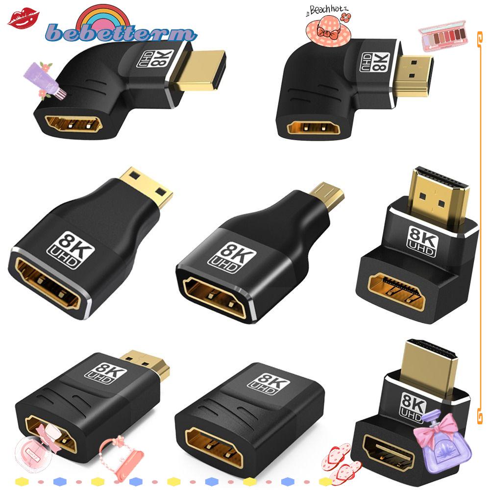 Bộ 3 Đầu Chuyển Đổi HDMI 8K 60HZ 120Hz Mini / Micro HD 90 270 Độ 60HZ HDTV Chuyên Dụng