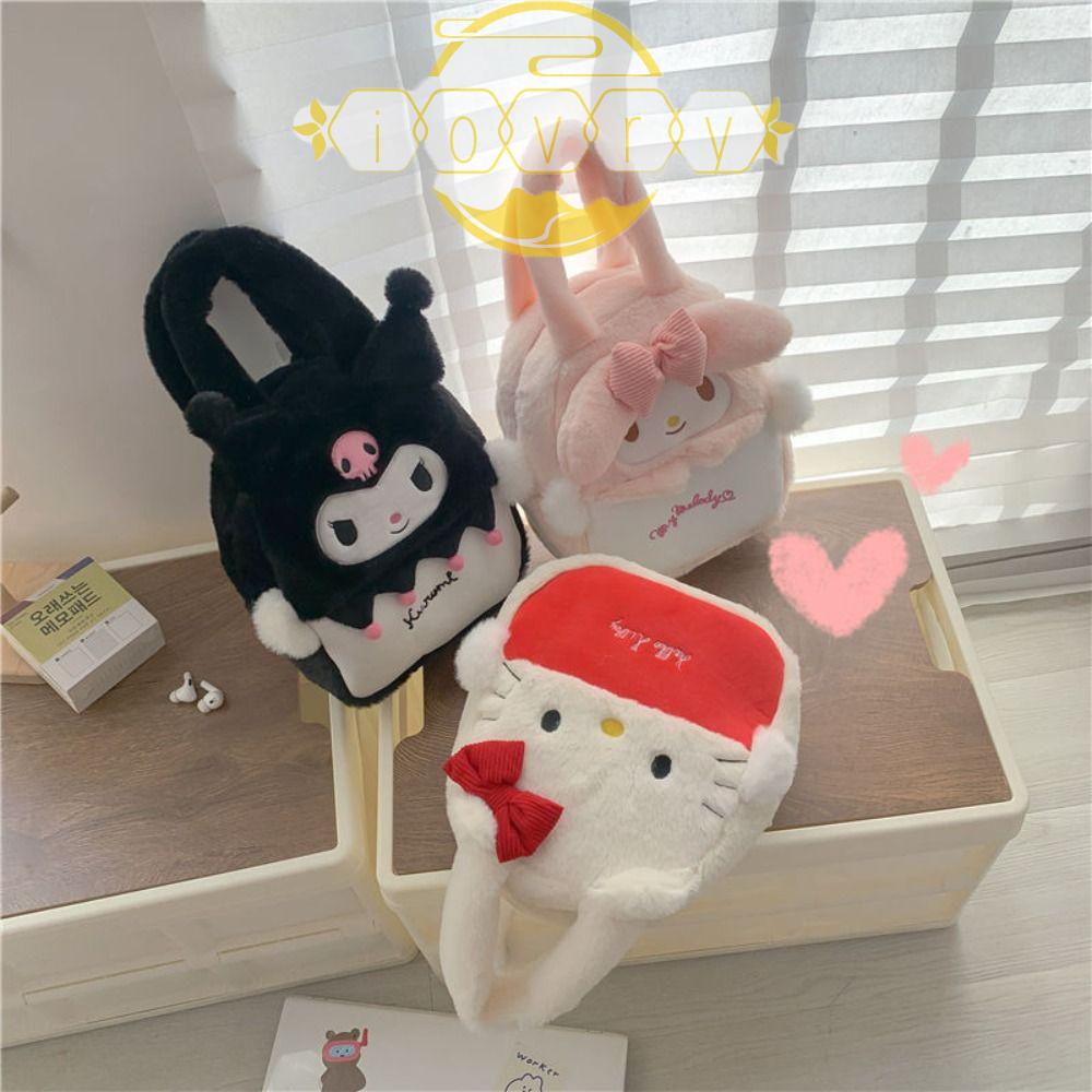 Túi Bông Đựng Đồ Trang Điểm Hình Mèo Melody Hoạt Hình